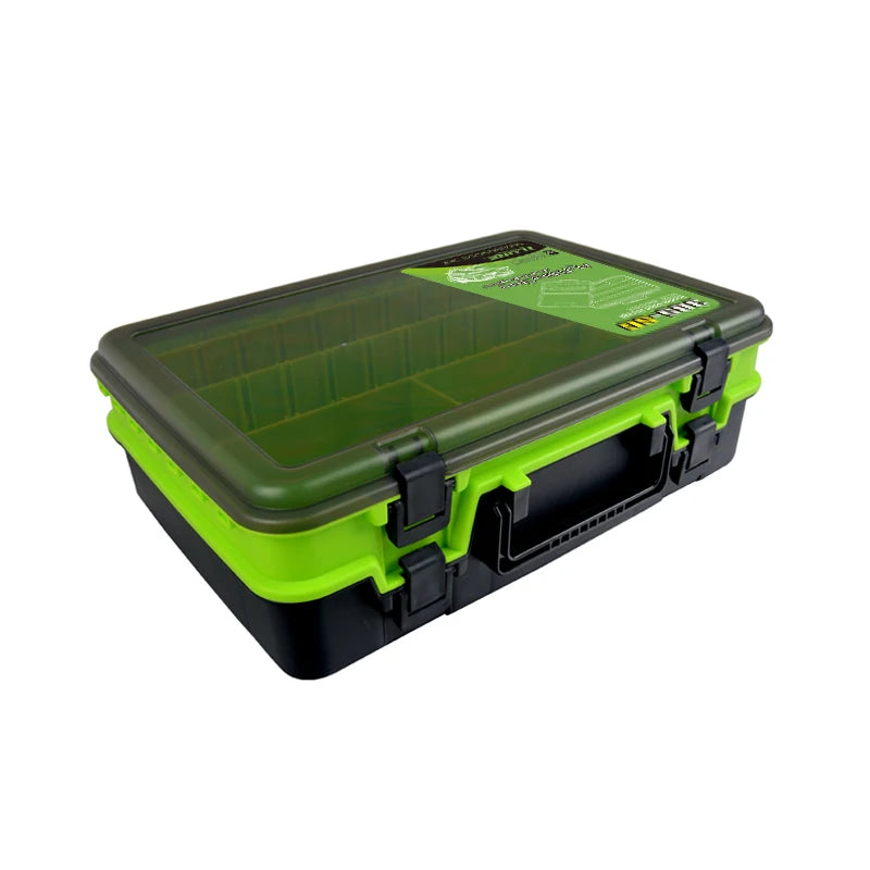 High-capacity Thickening Double Layer Fishing Tackle Box Lure Plastic Storage Organizer Hook Tool Case Sea Accessories Boxes