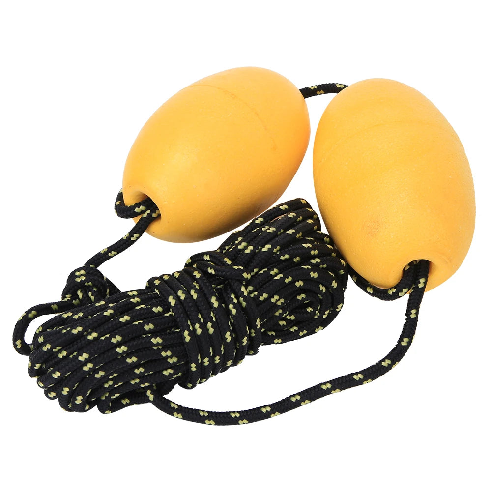 27.89ft Kayak Boat Leash Rope with Buoy Floating Ball Stainless Steel Hook for Fishing Drift Anchors System