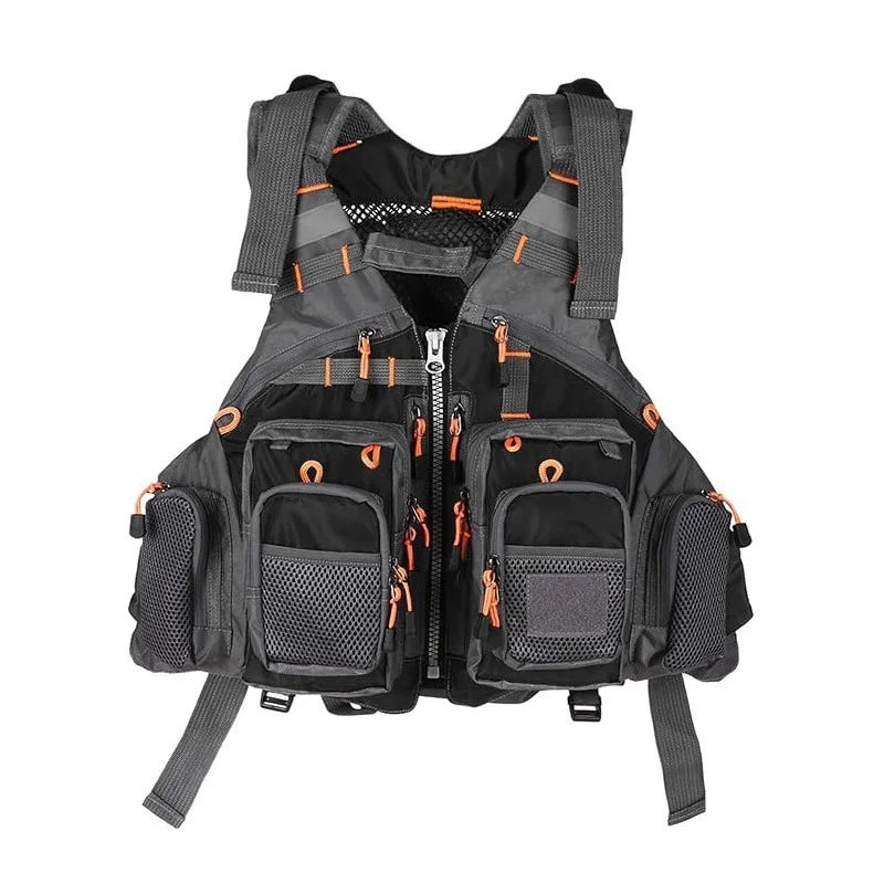 Detachable Buoyancy Fishing Vest Multi Pocket Breathable For Sea Kayak Lure Rock Fishing Fishing Life Vest