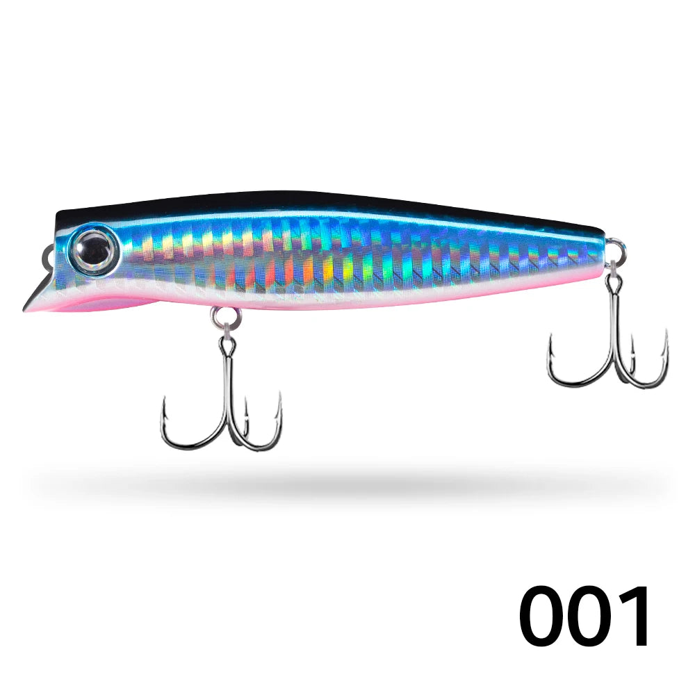 D1 Popper Fishing Lures 90mm 17g Slow Sinking Jerkbait Crankbait Rolling Wobblers Minnow Hard Artificial Bait Bass Pesca Tackle