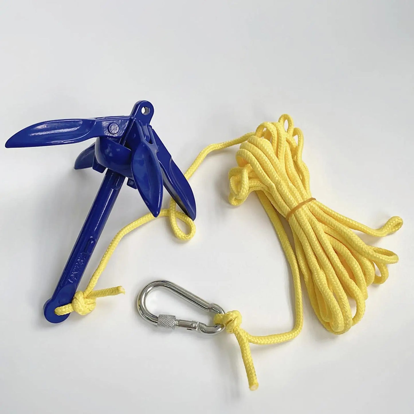 Kayak Anchor Kit with 16 ft Rope Fit for Paddle Boards Jet Ski Marine