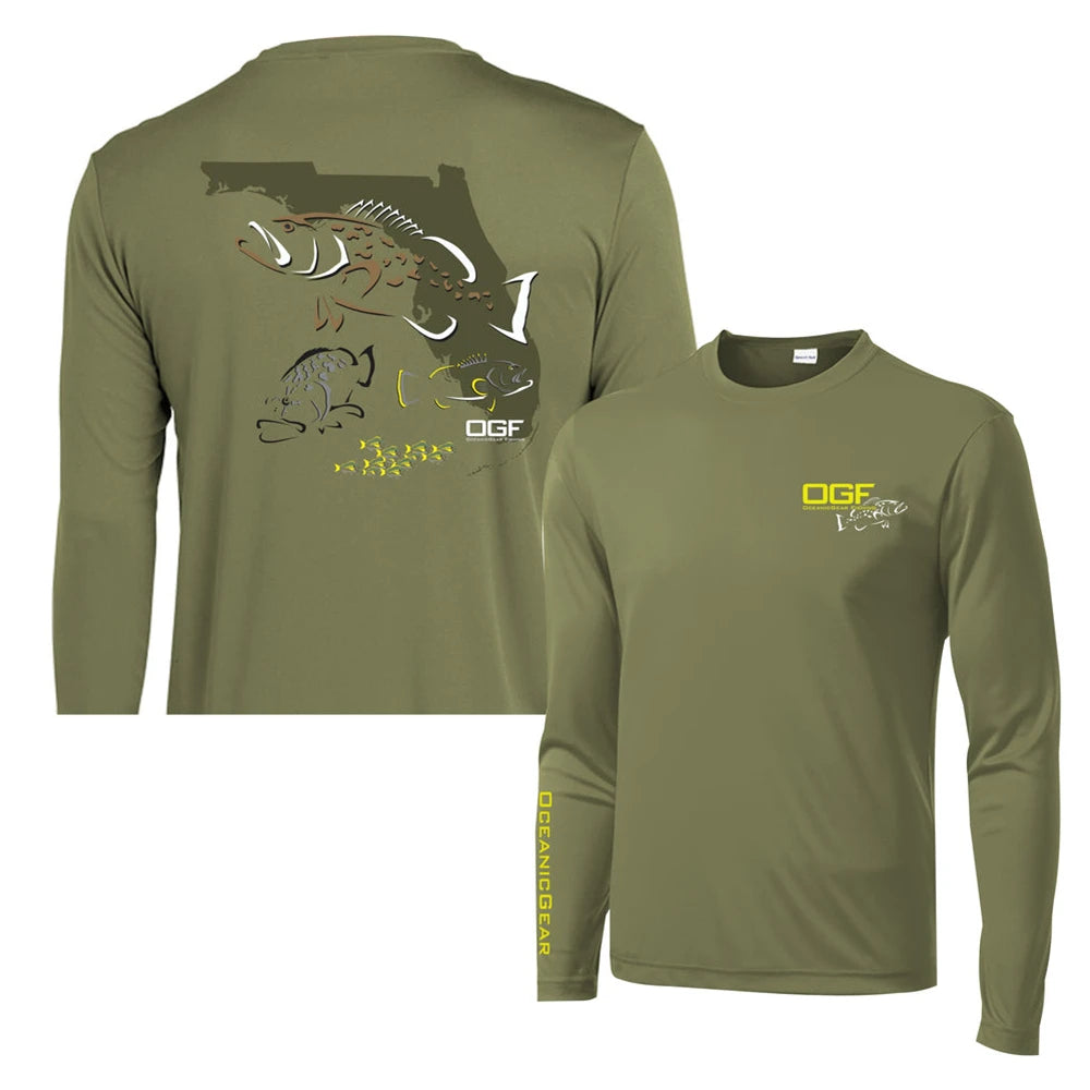 Fishing Tops Wear Sports Clothing Mens Crewneck Shirt Print Fishing Long Sleeve Uv Protection Shirt HOODY PRINT Camisa De Pesca