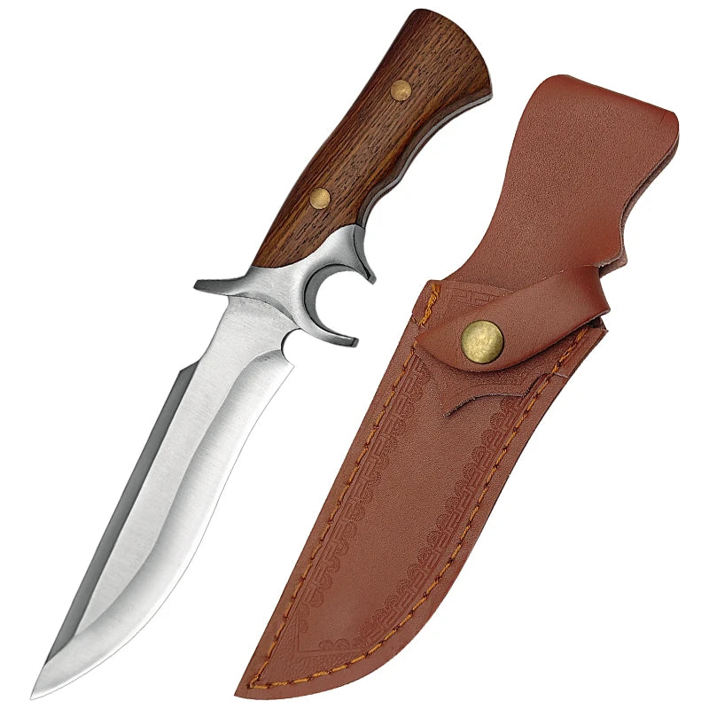 [High Hardness Stainless Steel Knife] Multi-functional Stainless Steel Knife - Fixed Blade for Daily Carry, High Hardness, Ideal for Cutting, Perfect for Outdoor Camping, Barbecuing, Fishing and Hiking | Sharp Fruit Knife