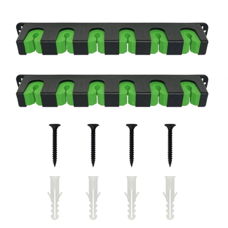 Vertical Fishing Poles Holder Wall Mount Rod Rack Rod Holder Holds Up to 6 Rods Y1QE