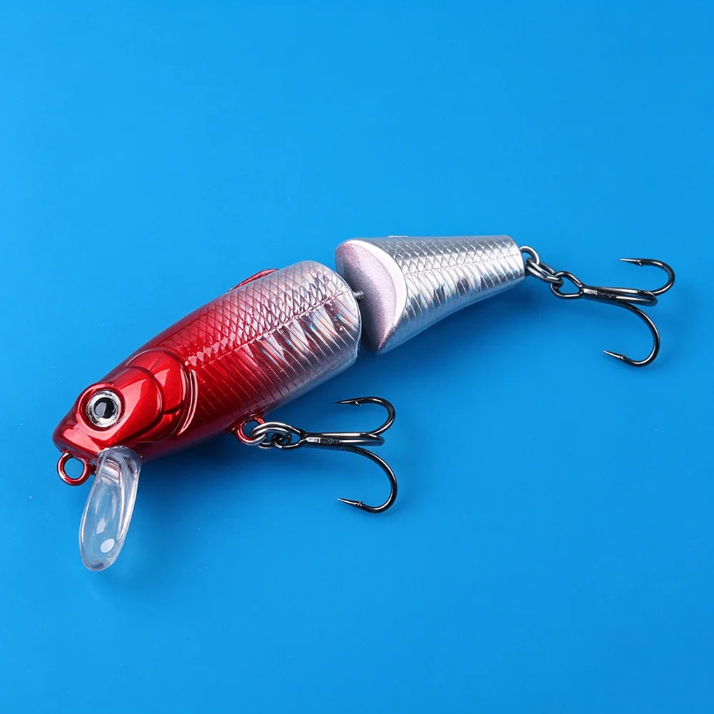 Testar Two Joint 60mm 3.8g Sinking Swimbait Minnow Wobblers Artificial Hard Bait for Pike Bass Trout Fishing Lures