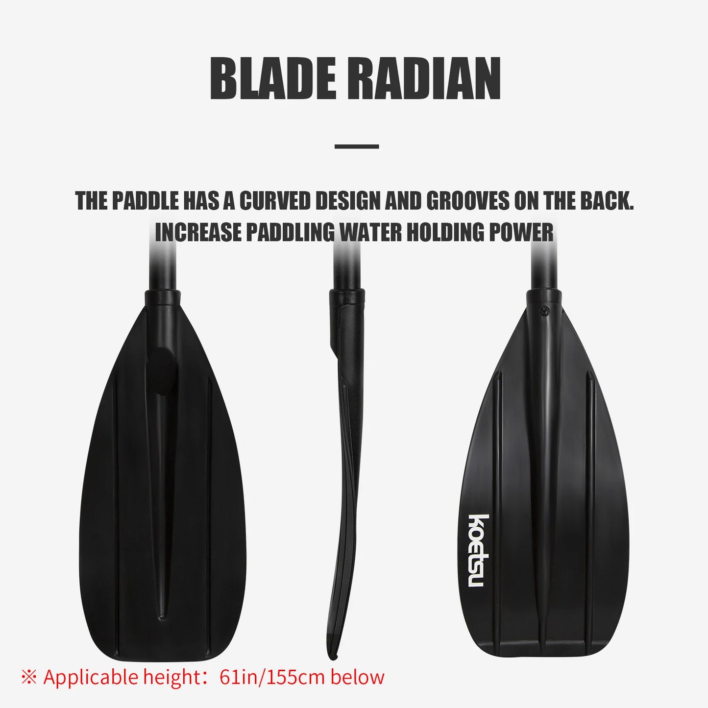KOETSU Aluminum Alloy Double-Headed Kayak Paddle - Suitable for Canoes, Kayaks, and Paddleboards Accessories