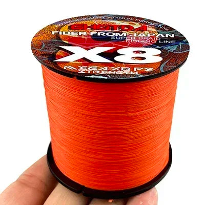 GHOTDA LURE FISH X8 Fishing Lines 300M 100M 8 Strands Braided Wires Multifilament PE Line for Carp Fishing Cord 18LB-78LB Smooth