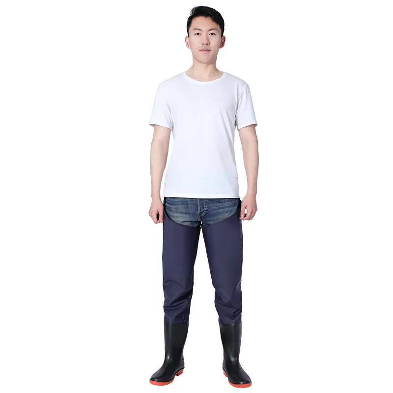 Fishing Pants Waterproof with Shoes Chest Waders Boots Wader Set Thickened Apparel Men Women Clothes Jerseys Waters