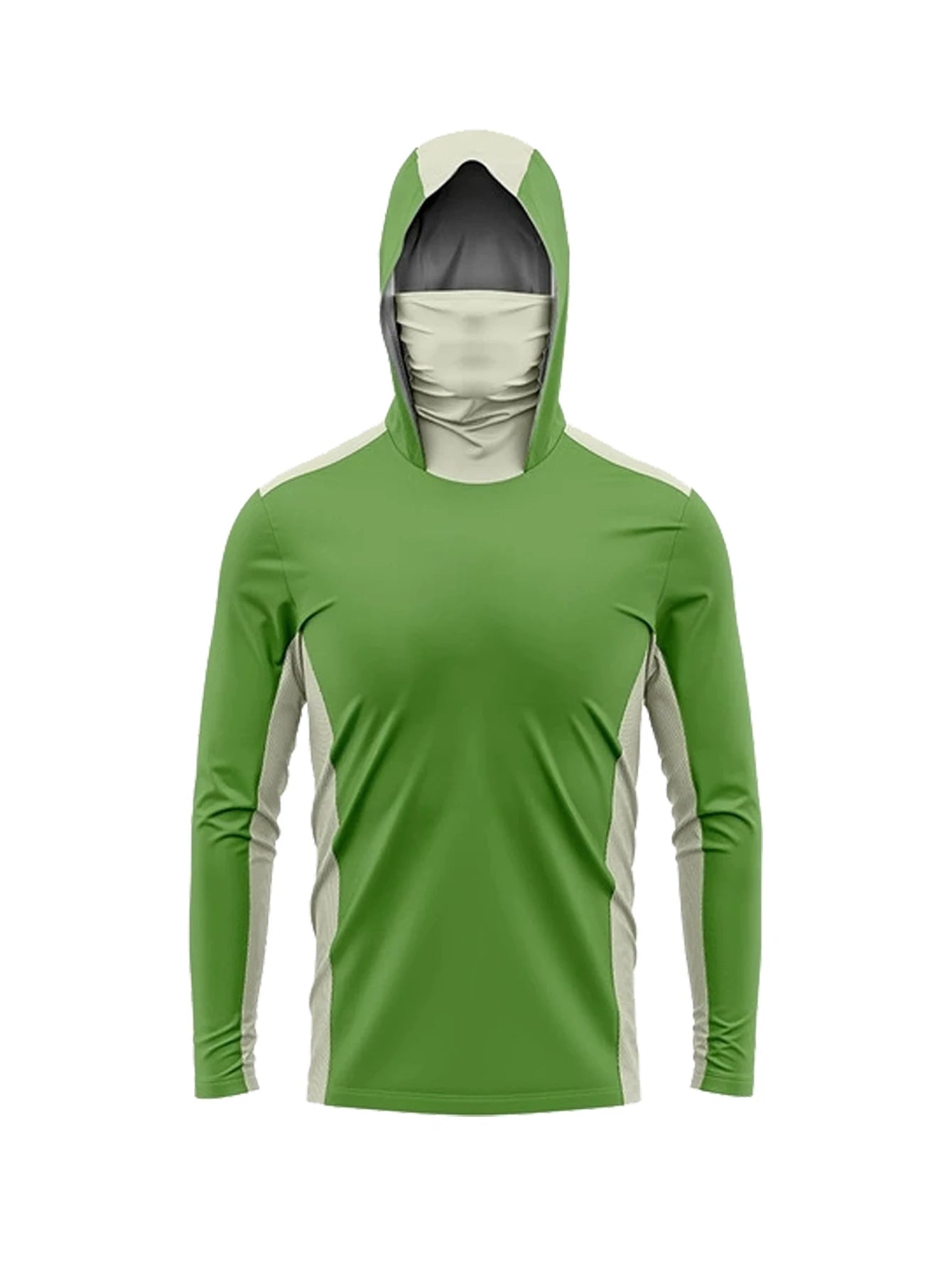 Outdoor Long Sleeve fishing clothes Mens UV Clothing Hooded Tops Sunscreen Dry Thin Fishing Shirt Breathable