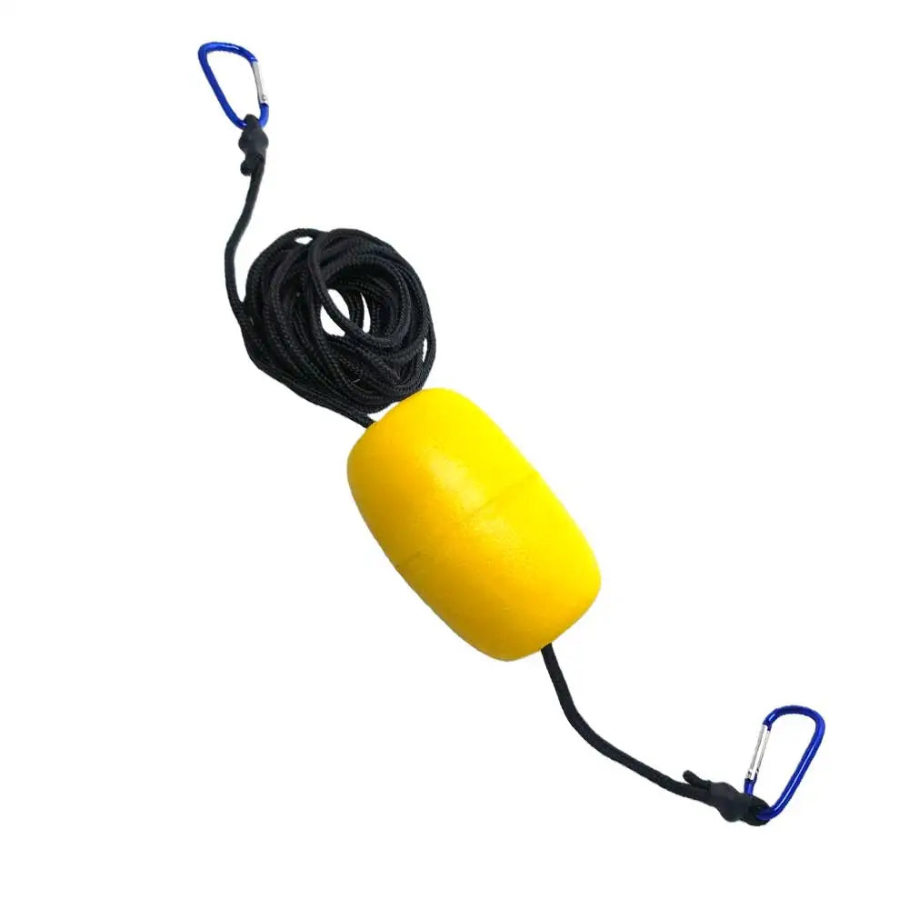 13FT Kayak Drift Anchors Tow Throw Line with High Visibility Buoy Float & 2pcs Aluminum Alloy Spring Hook