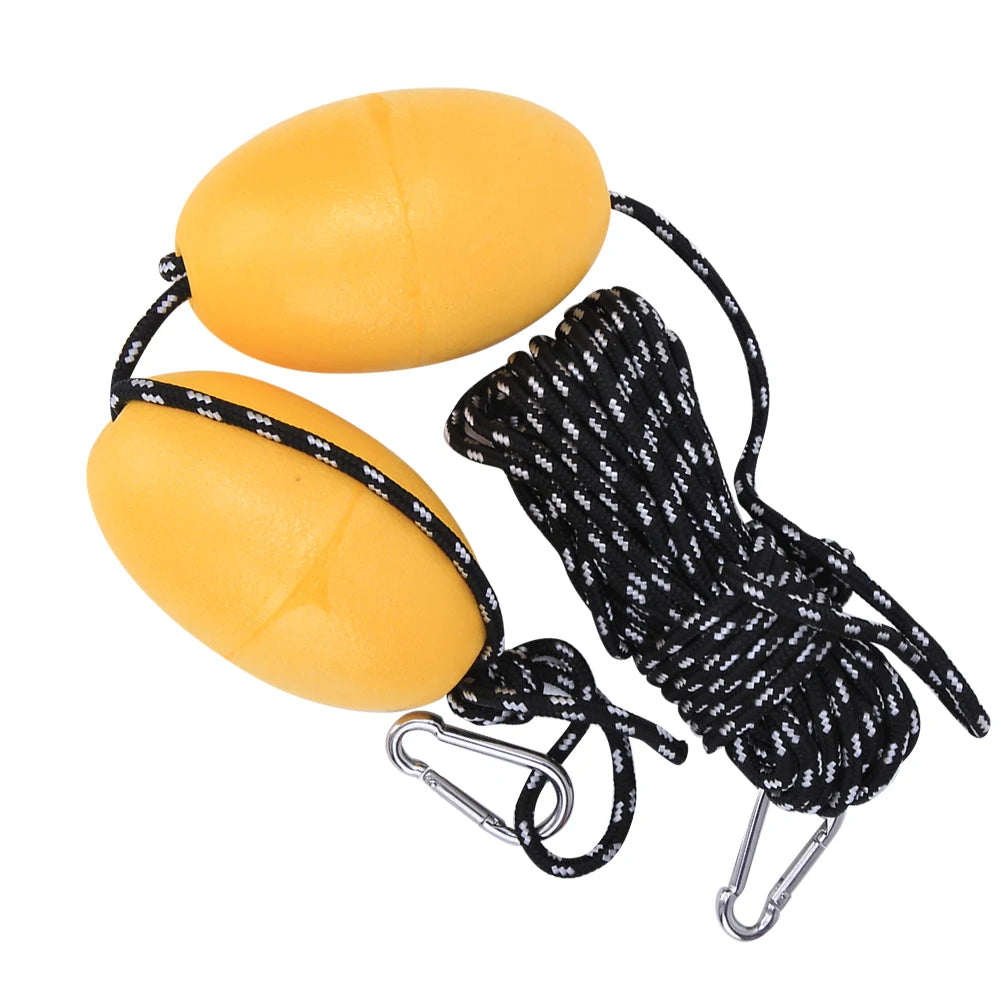 27.89ft Kayak Boat Leash Rope with Buoy Floating Ball Stainless Steel Hook for Fishing Drift Anchors System
