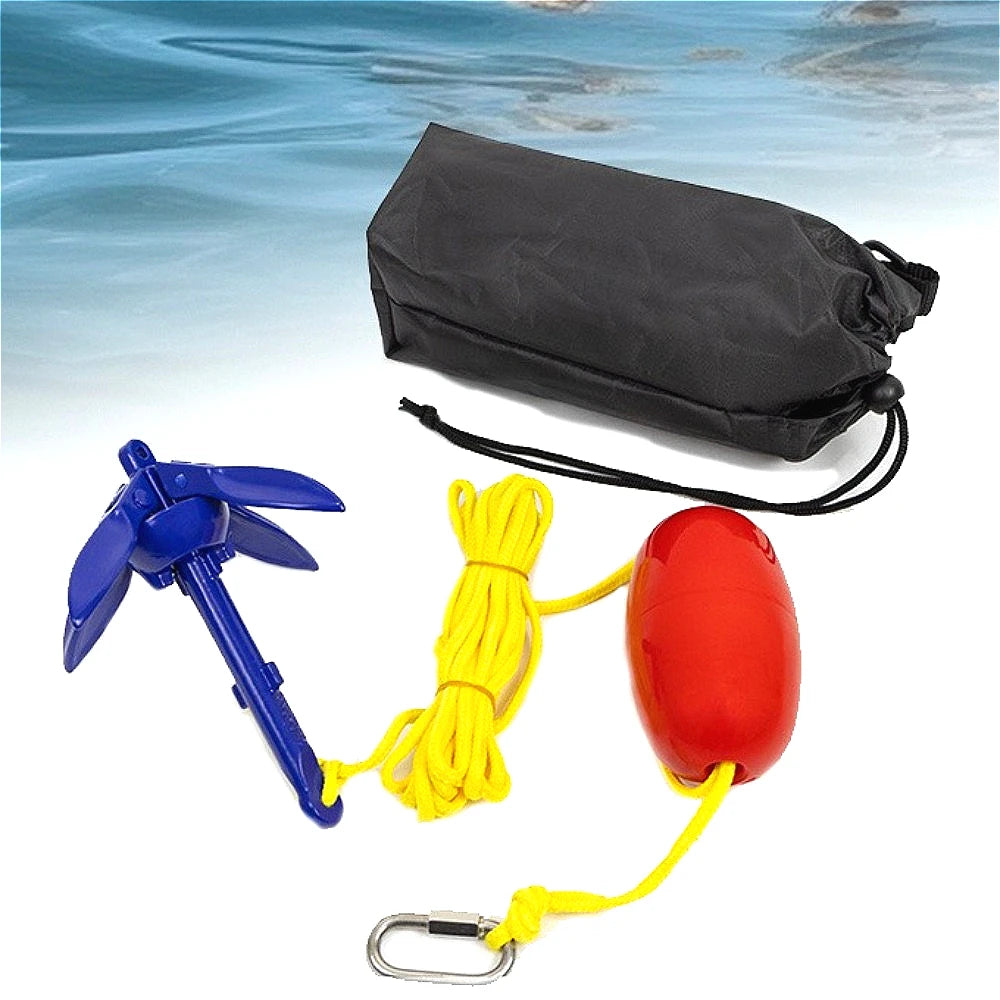 Marine Kayak Anchor Kits Folding Anchor Accessories For Fishing Kayaks, Canoe, Jet Ski, SUP Paddle Board And Small Boats