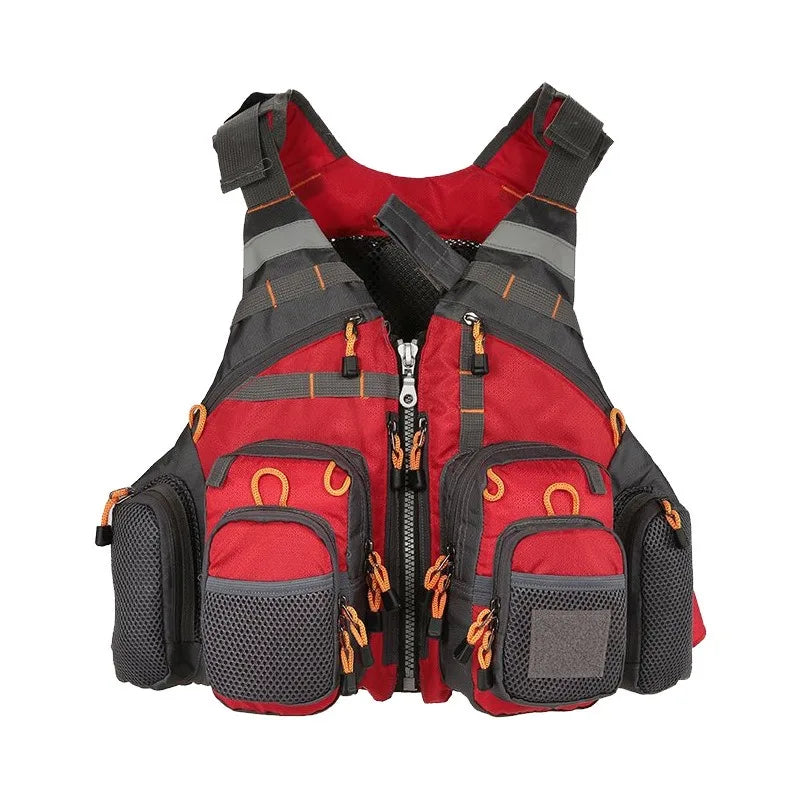 Detachable Buoyancy Fishing Vest Multi Pocket Breathable For Sea Kayak Lure Rock Fishing Fishing Life Vest