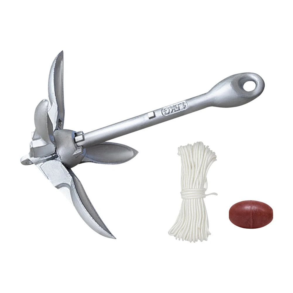 0.7KG 1.5KG Grapnel Anchor with 65ft Marine Rope and Buoy Boat Anchor Kayak Anchor for Kayaks Canoes Paddle Boards Boat Access