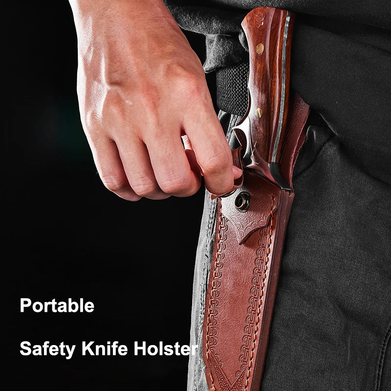 [High Hardness Stainless Steel Knife] Multi-functional Stainless Steel Knife - Fixed Blade for Daily Carry, High Hardness, Ideal for Cutting, Perfect for Outdoor Camping, Barbecuing, Fishing and Hiking | Sharp Fruit Knife