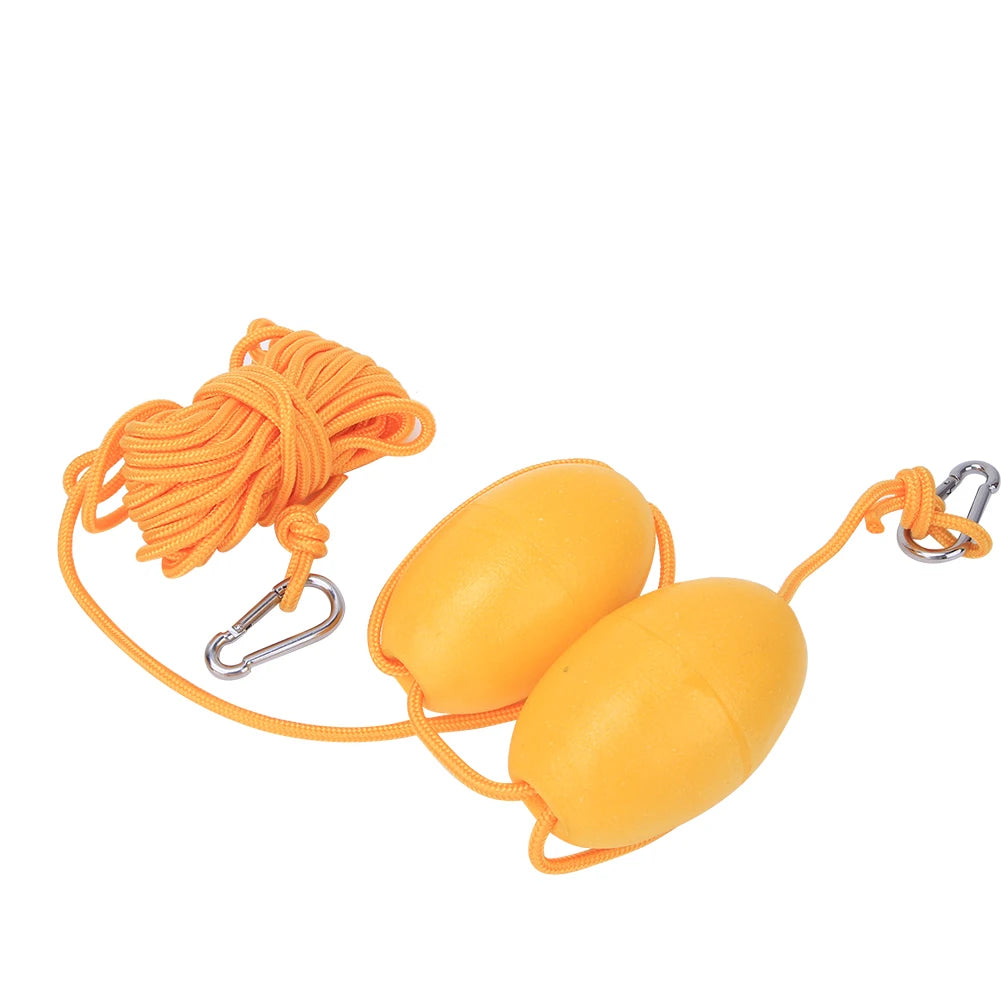 27.89ft Kayak Boat Leash Rope with Buoy Floating Ball Stainless Steel Hook for Fishing Drift Anchors System