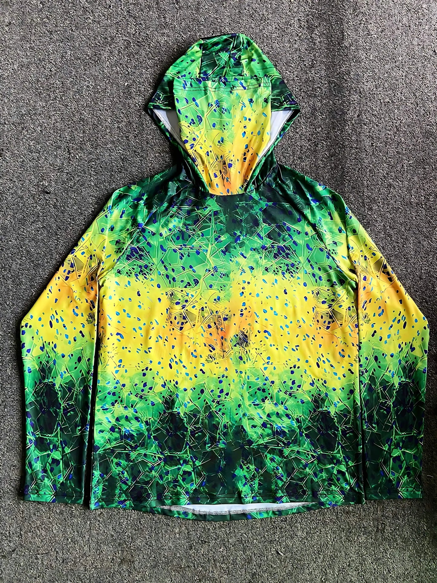 Fishing Shirt Hooded Men Fishing Clothes Outdoor Summer Mask Hoodie Sun Uv Protection Performance Jersey