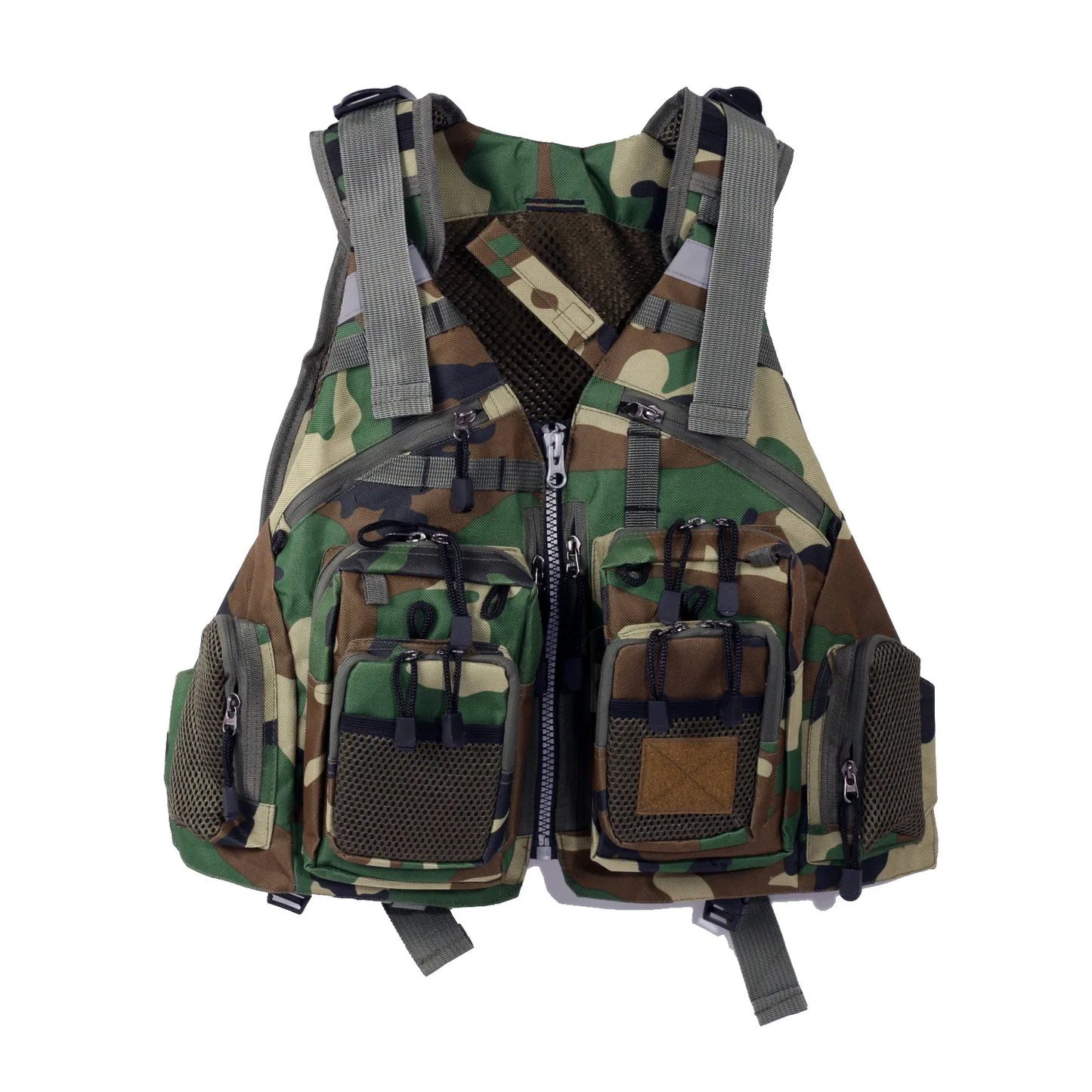 Detachable Buoyancy Fishing Vest Multi Pocket Breathable For Sea Kayak Lure Rock Fishing Fishing Life Vest