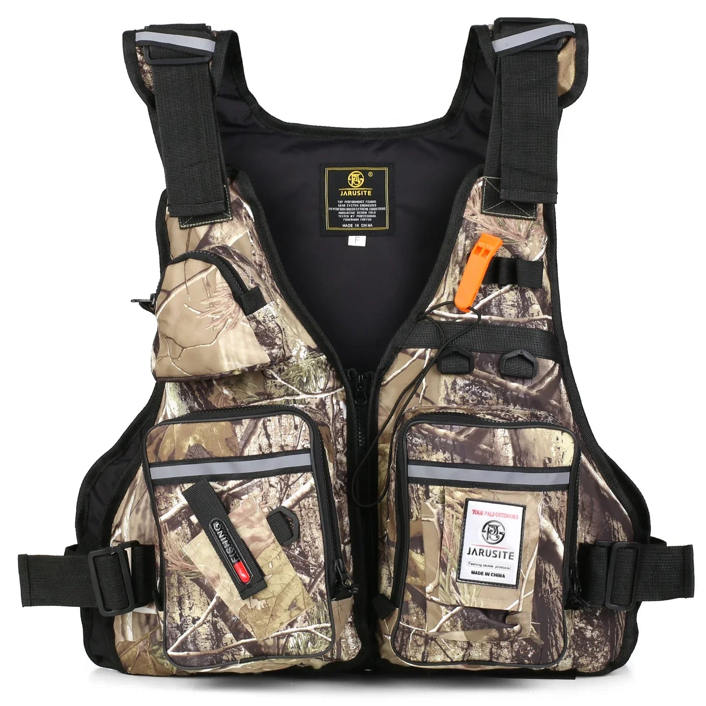 Men Professional Life Jacket Buoyancy Suit Portable Fishing Vests Multi-Pockets Waterproof Sea Fishing Adjustable Vest 2025New