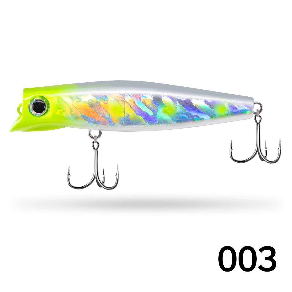 D1 Popper Fishing Lures 90mm 17g Slow Sinking Jerkbait Crankbait Rolling Wobblers Minnow Hard Artificial Bait Bass Pesca Tackle