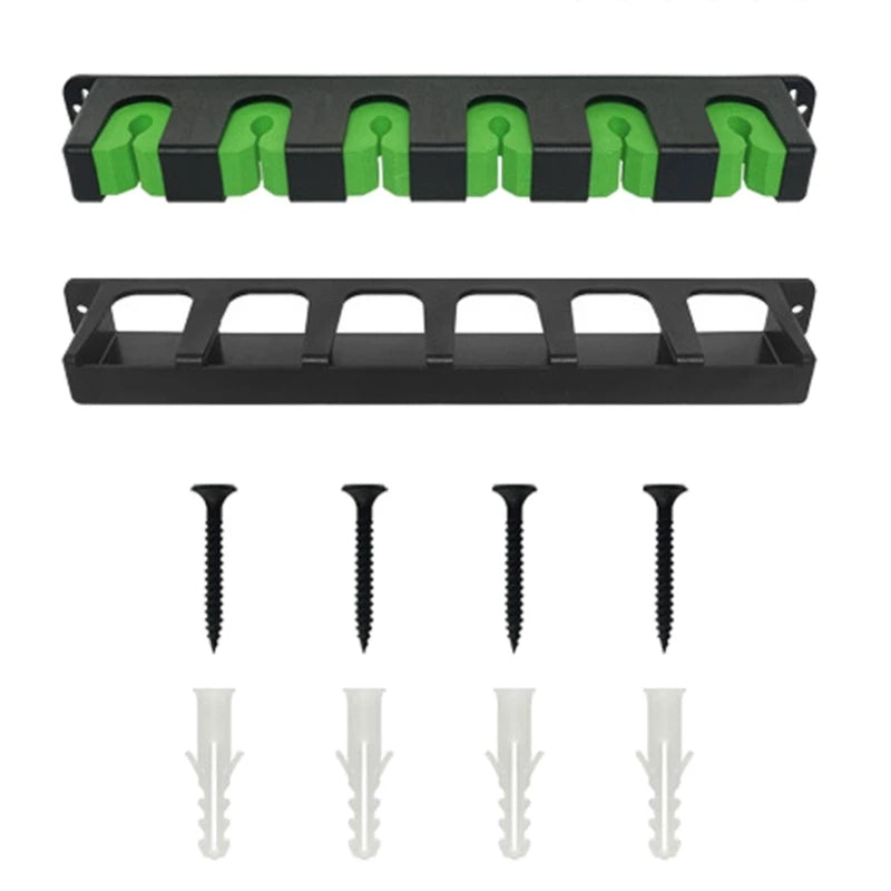 Vertical Fishing Poles Holder Wall Mount Rod Rack Rod Holder Holds Up to 6 Rods Y1QE