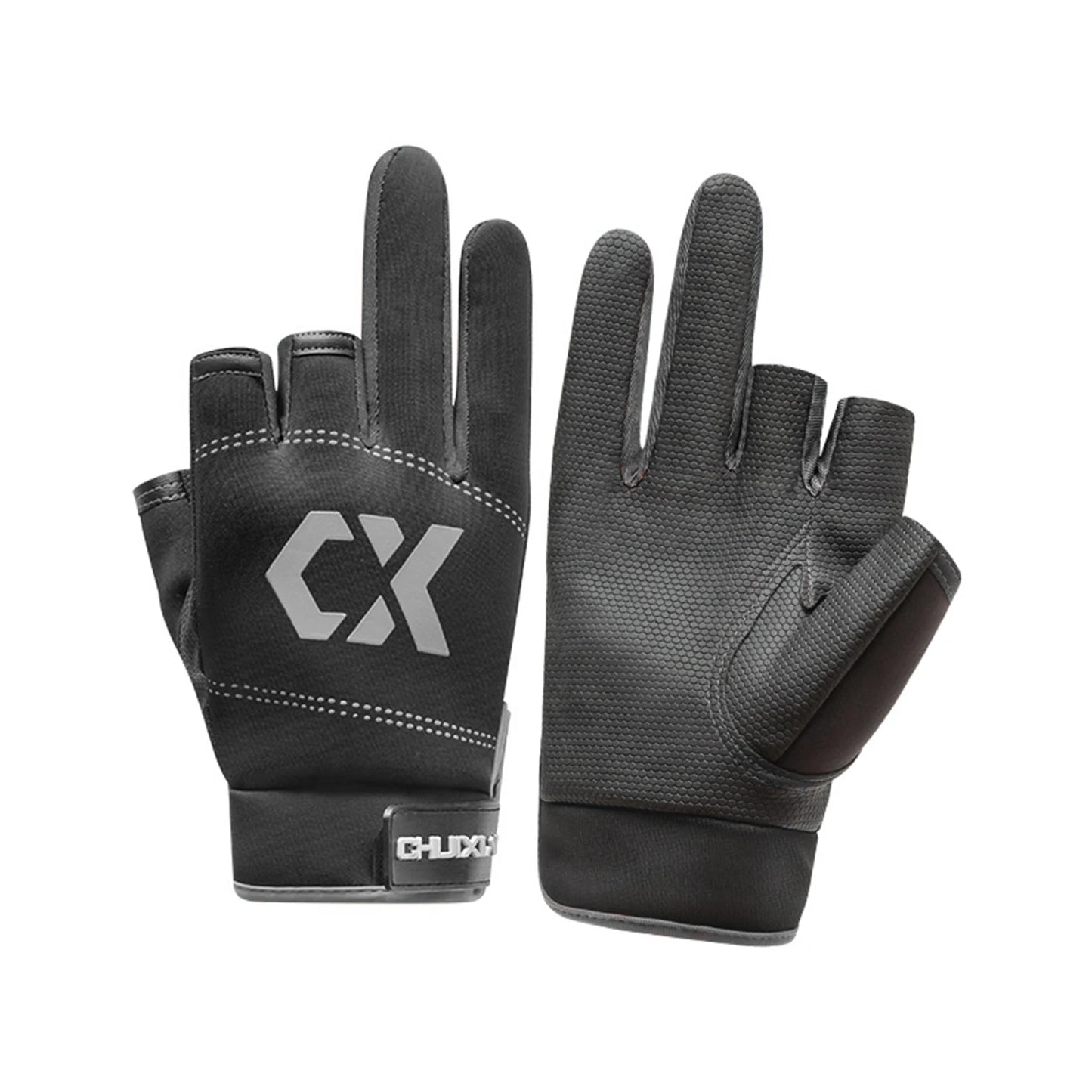 Fishing Gloves For Men Summer Ultralight Sun Protection Waterproof Anti Slip Three Finger Touch Screen Design For Bass Fly Sea