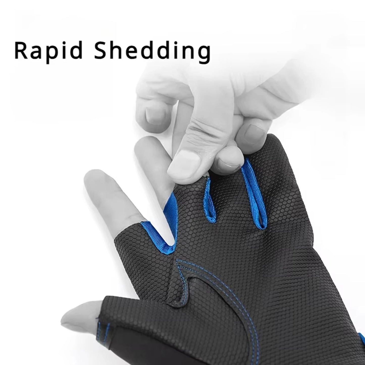 Fishing Gloves For Men Summer Ultralight Sun Protection Waterproof Anti Slip Three Finger Touch Screen Design For Bass Fly Sea