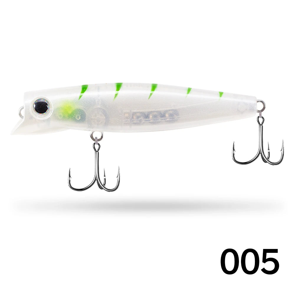 D1 Popper Fishing Lures 90mm 17g Slow Sinking Jerkbait Crankbait Rolling Wobblers Minnow Hard Artificial Bait Bass Pesca Tackle