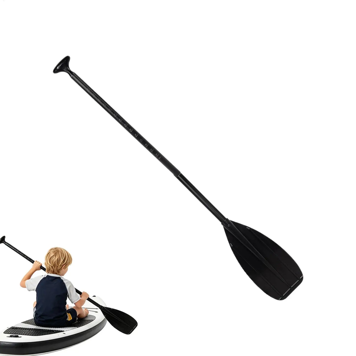 2-Section Carbon Fiber Kayak Paddle Lightweight Double-Blade Paddle For Fishing Touring, Kids Adults, Lake River Sea Rafting