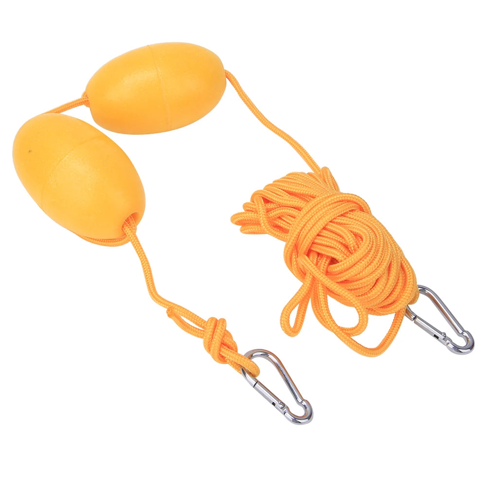 27.89ft Kayak Boat Leash Rope with Buoy Floating Ball Stainless Steel Hook for Fishing Drift Anchors System