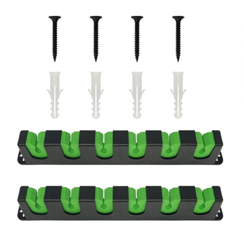 Vertical Fishing Poles Holder Wall Mount Rod Rack Rod Holder Holds Up to 6 Rods Y1QE