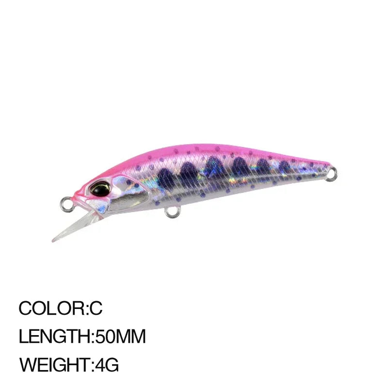 Minnow Fishing Lures Jerkbaits 50mm 4g Trout Lure Bass Mini Sinking Minnow Pesca Spearhead Ryuki River Bait Lure