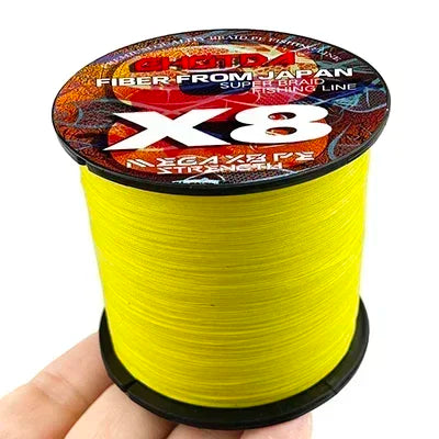 GHOTDA LURE FISH X8 Fishing Lines 300M 100M 8 Strands Braided Wires Multifilament PE Line for Carp Fishing Cord 18LB-78LB Smooth