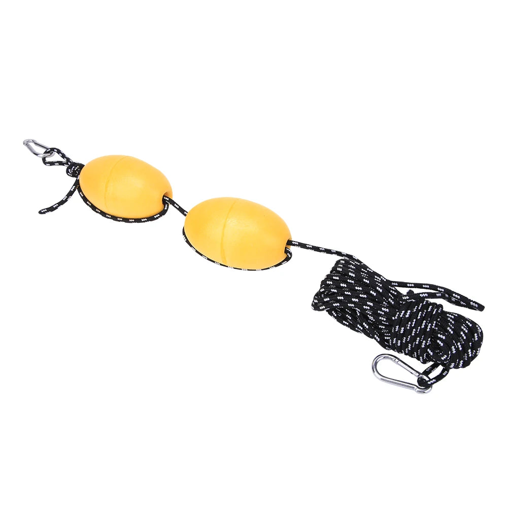 27.89ft Kayak Boat Leash Rope with Buoy Floating Ball Stainless Steel Hook for Fishing Drift Anchors System