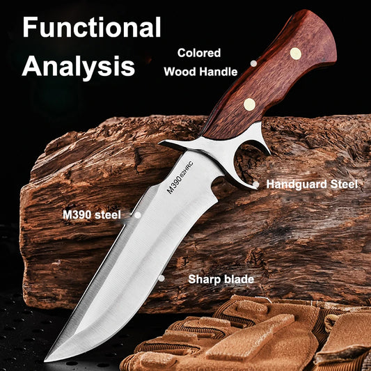 [High Hardness Stainless Steel Knife] Multi-functional Stainless Steel Knife - Fixed Blade for Daily Carry, High Hardness, Ideal for Cutting, Perfect for Outdoor Camping, Barbecuing, Fishing and Hiking | Sharp Fruit Knife
