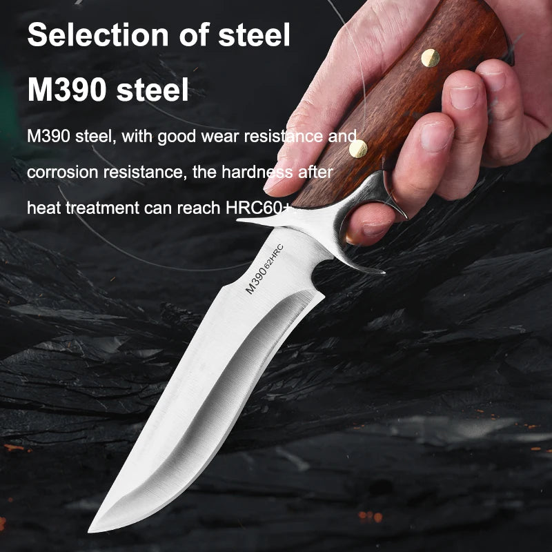 [High Hardness Stainless Steel Knife] Multi-functional Stainless Steel Knife - Fixed Blade for Daily Carry, High Hardness, Ideal for Cutting, Perfect for Outdoor Camping, Barbecuing, Fishing and Hiking | Sharp Fruit Knife