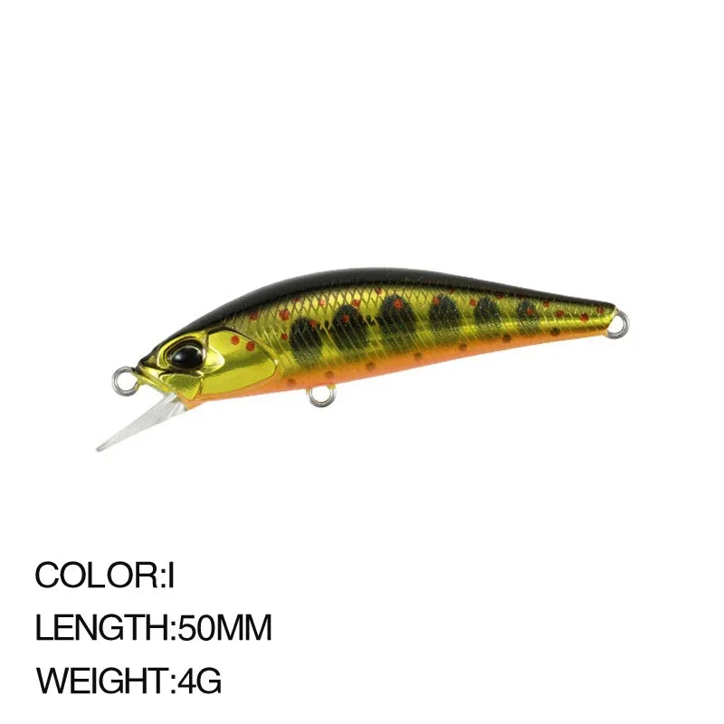 Minnow Fishing Lures Jerkbaits 50mm 4g Trout Lure Bass Mini Sinking Minnow Pesca Spearhead Ryuki River Bait Lure