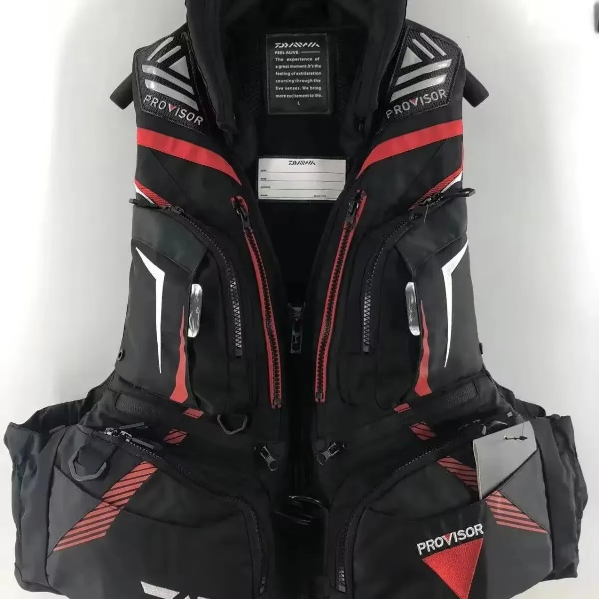 Man Fishing Vest Outdoor Buoyancy Vest for Men Multi-functional Breathable Life Vest Jacket for Drifting Swimming