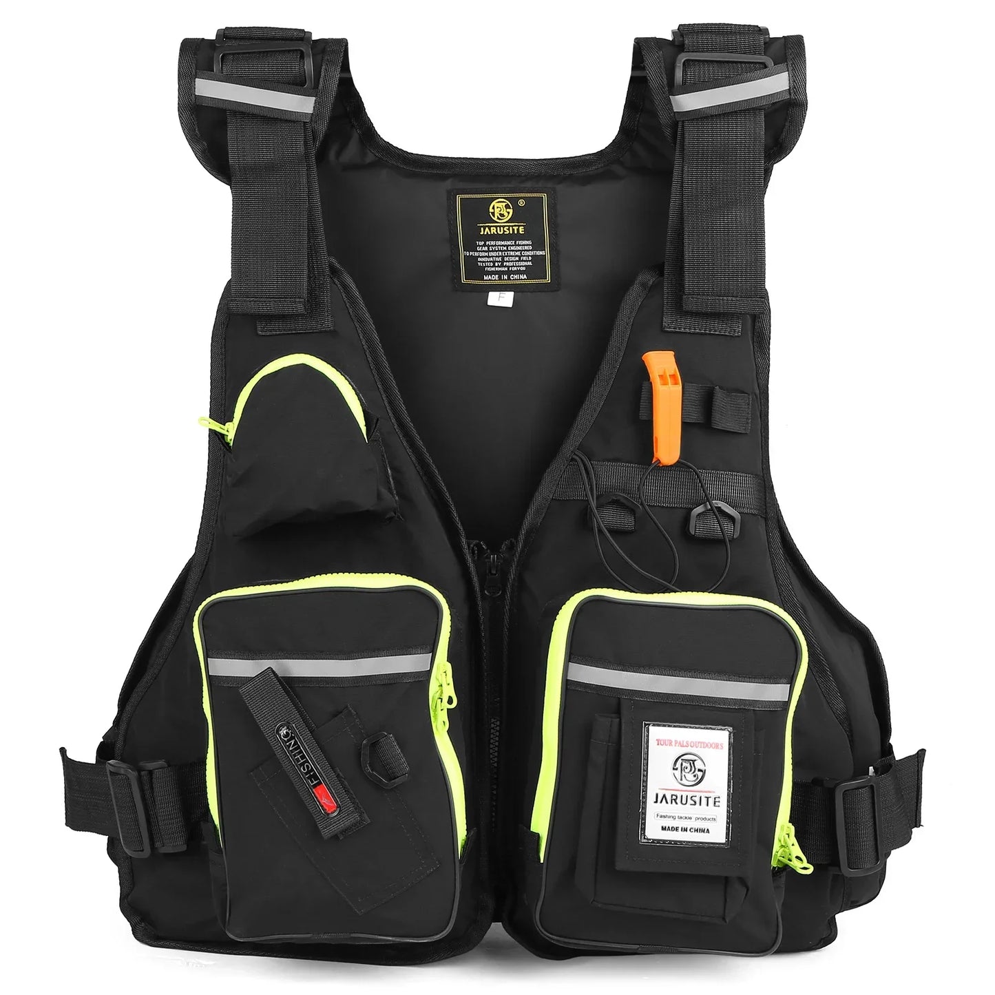 Men Professional Life Jacket Buoyancy Suit Portable Fishing Vests Multi-Pockets Waterproof Sea Fishing Adjustable Vest 2025New