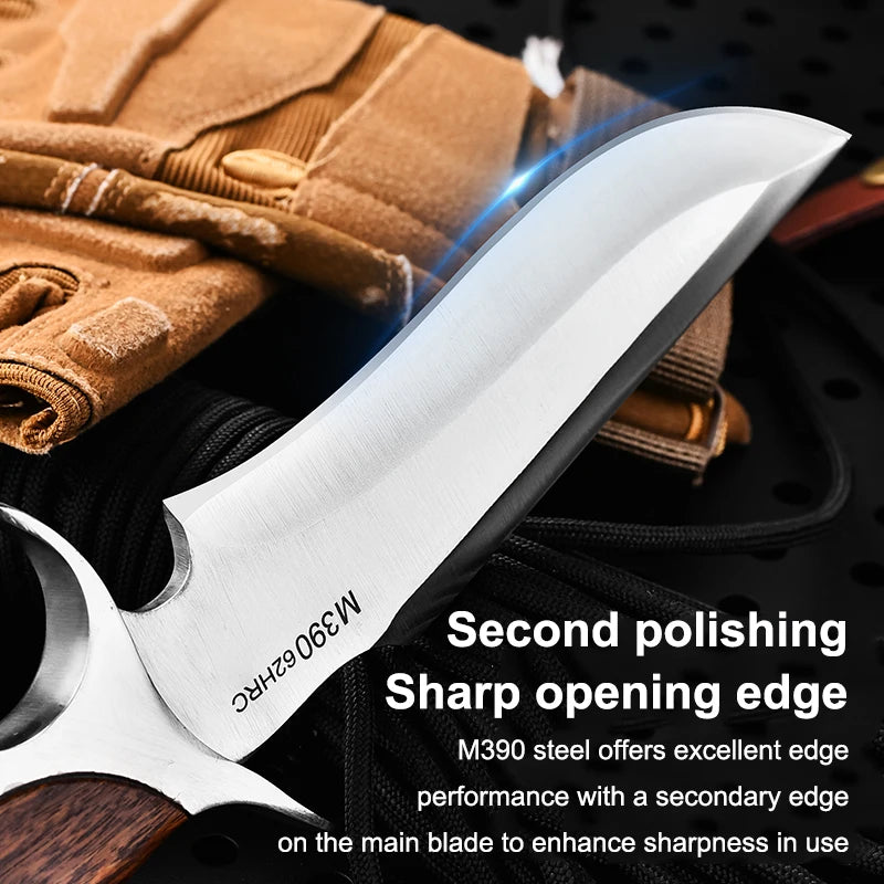 [High Hardness Stainless Steel Knife] Multi-functional Stainless Steel Knife - Fixed Blade for Daily Carry, High Hardness, Ideal for Cutting, Perfect for Outdoor Camping, Barbecuing, Fishing and Hiking | Sharp Fruit Knife