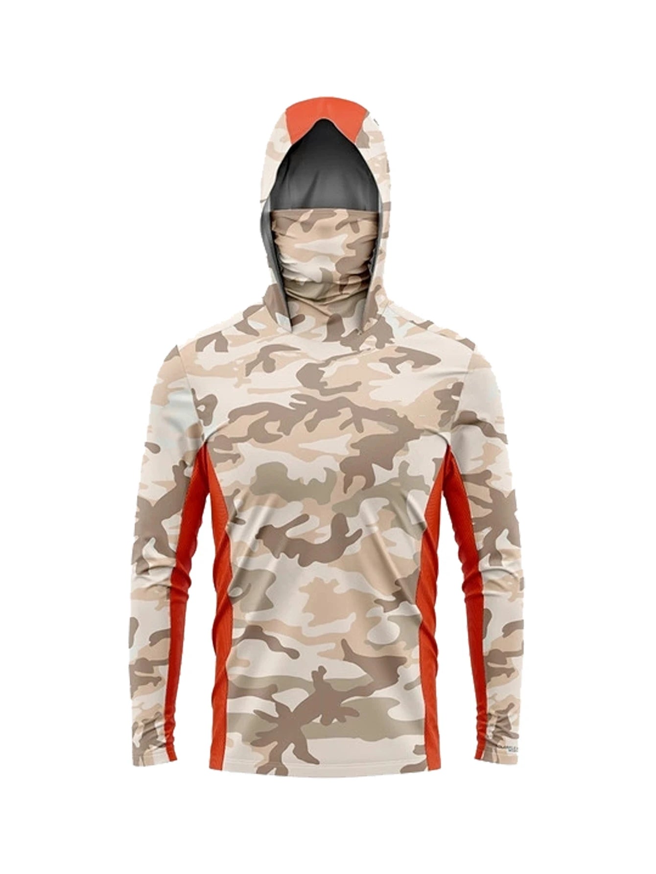 Outdoor Long Sleeve fishing clothes Mens UV Clothing Hooded Tops Sunscreen Dry Thin Fishing Shirt Breathable