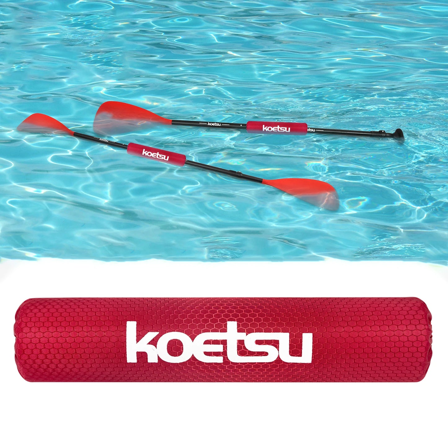 Paddle Buoyancy Sleeve 420D PU EPE Foam Paddle Float SUP Board Accessory Prevents Sinking for Kayak Canoe Paddleboard