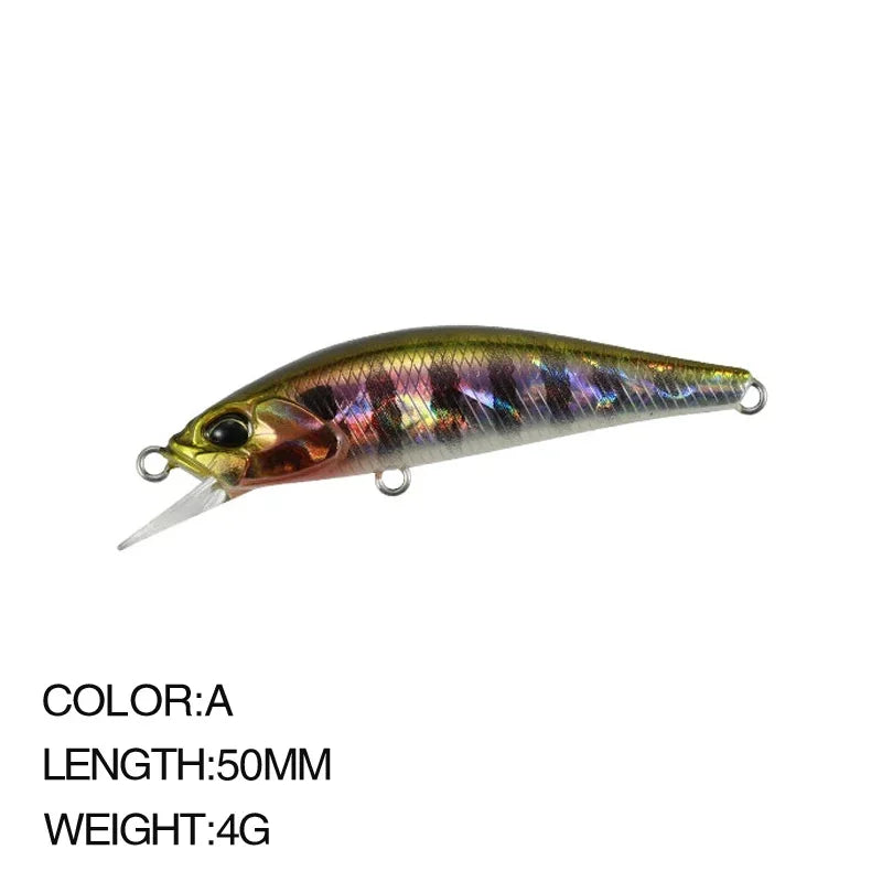 Minnow Fishing Lures Jerkbaits 50mm 4g Trout Lure Bass Mini Sinking Minnow Pesca Spearhead Ryuki River Bait Lure