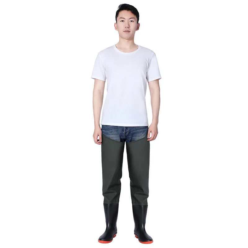 Fishing Pants Waterproof with Shoes Chest Waders Boots Wader Set Thickened Apparel Men Women Clothes Jerseys Waters