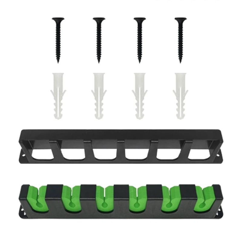 Vertical Fishing Poles Holder Wall Mount Rod Rack Rod Holder Holds Up to 6 Rods Y1QE