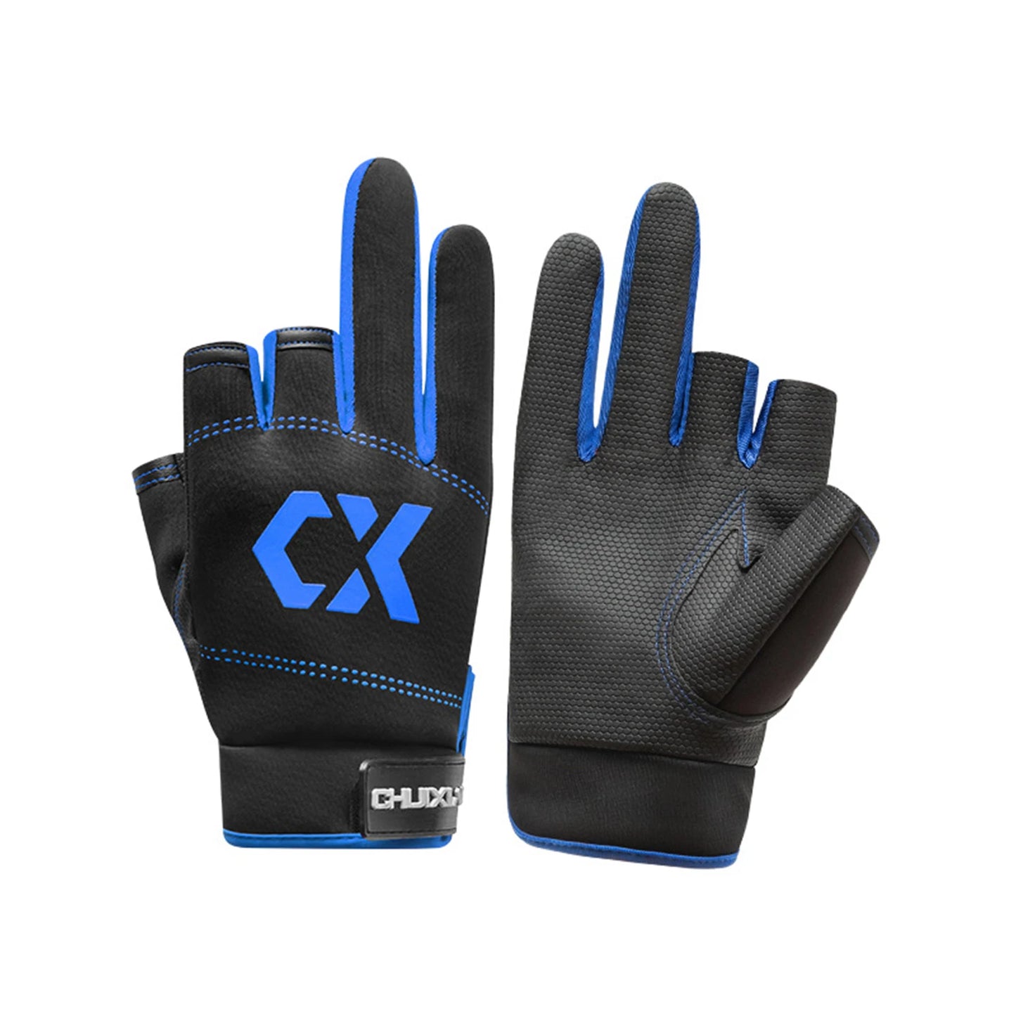 Fishing Gloves For Men Summer Ultralight Sun Protection Waterproof Anti Slip Three Finger Touch Screen Design For Bass Fly Sea