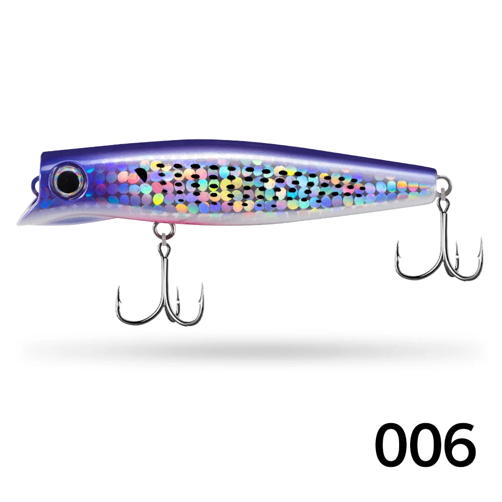 D1 Popper Fishing Lures 90mm 17g Slow Sinking Jerkbait Crankbait Rolling Wobblers Minnow Hard Artificial Bait Bass Pesca Tackle