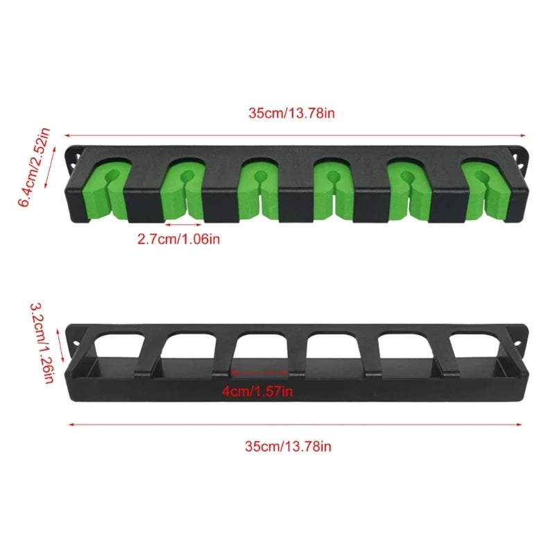 Vertical Fishing Poles Holder Wall Mount Rod Rack Rod Holder Holds Up to 6 Rods Y1QE