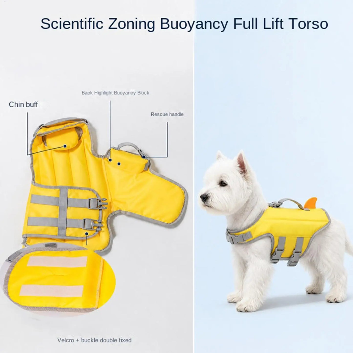 Life Vest for Dogs Adjustable Breathable Bright Float Dog Swimming Vest Floating Jacket for Puppy Small Medium Pet Pool Outdoor