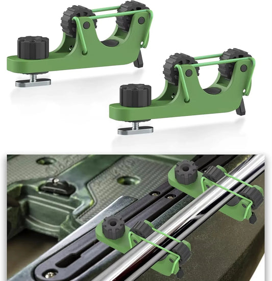 2PCS Kayak Paddle Holders Track Mount Oar Holder Accessories for Standard Paddles and Kayak Fishing
